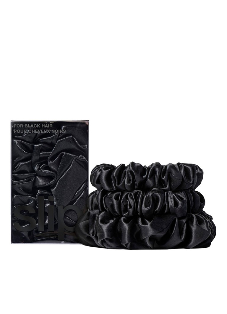 Slip Back To Basics Pure Silk Scrunchies Set - silk hair tie set of 3