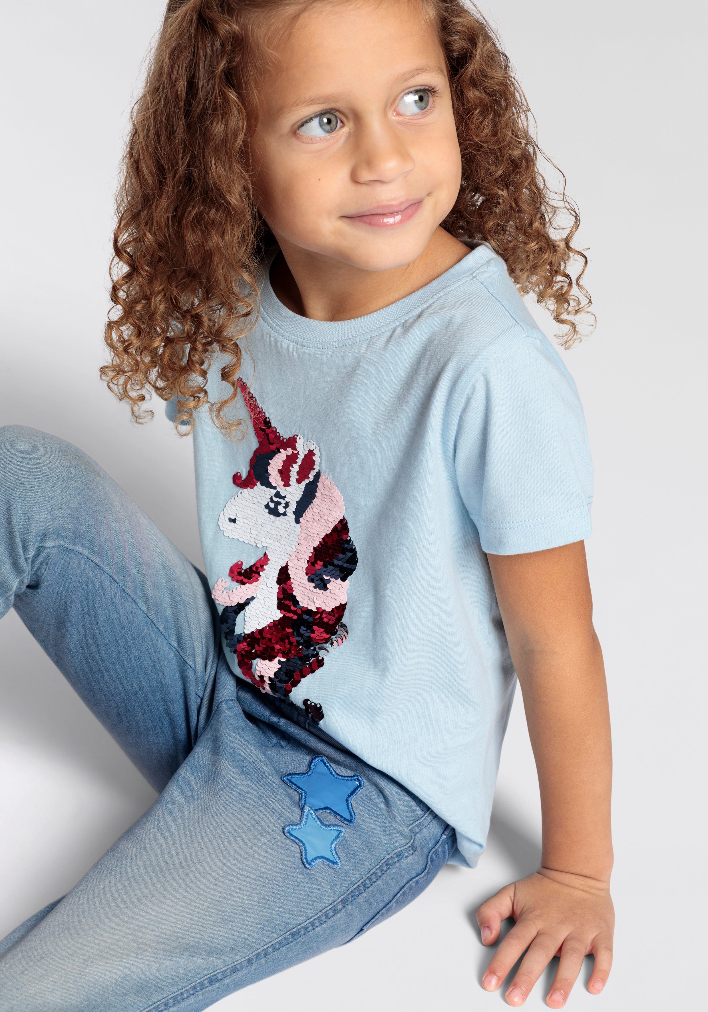KIDSWORLD Jeansjeggings mit Sternapplikation