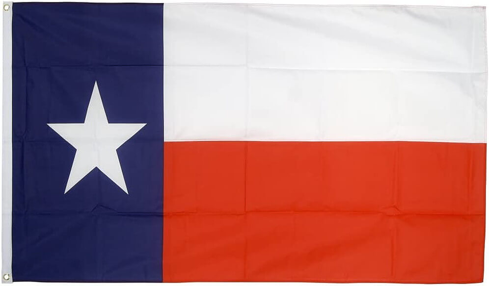 trends4cents Flagge Texas 90 x 150 cm Fahne mit 2 Ösen 100g/m² Stoffgewicht