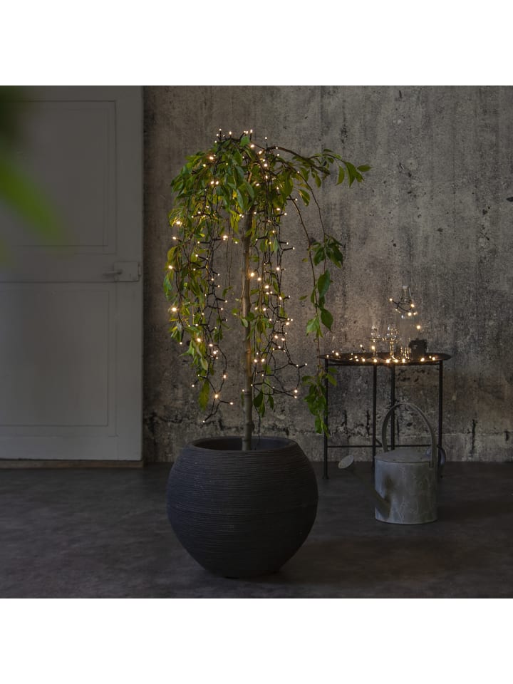 MARELIDA LED Lichterkette Batterie bis 60 Tage Timer 96LED L: 7,1m in schwarz günstig kaufen onesize