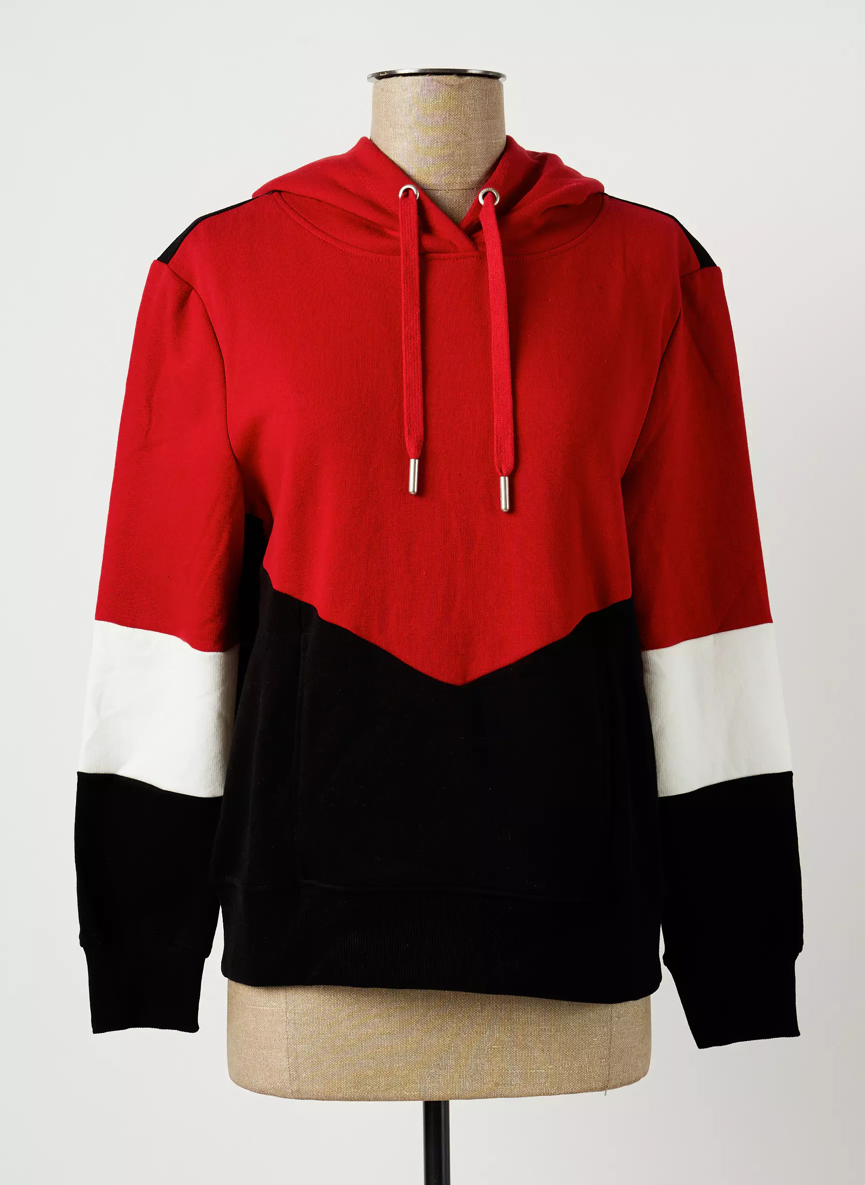 Only Sweat Capuche Femme couleur rouge