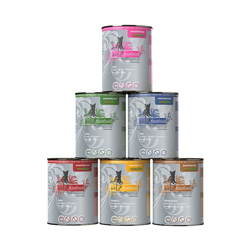Sparpaket catz finefood Monoprotein zooplus 24 x 400 g | bitiba %