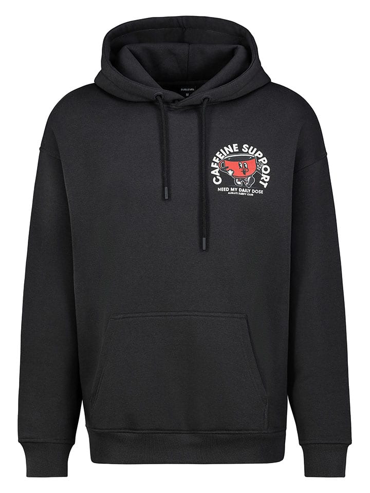 Sublevel Hoodie in Schwarz günstig kaufen
