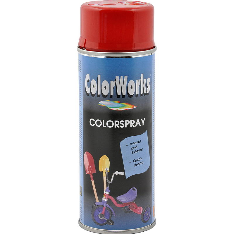 ColorWorks Spraymaling 400ml Signalrød Colorworks