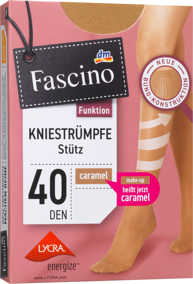 Kniestrümpfe mit Stütz-Funktion caramel Gr. 39-42, 40 DEN, 1 St