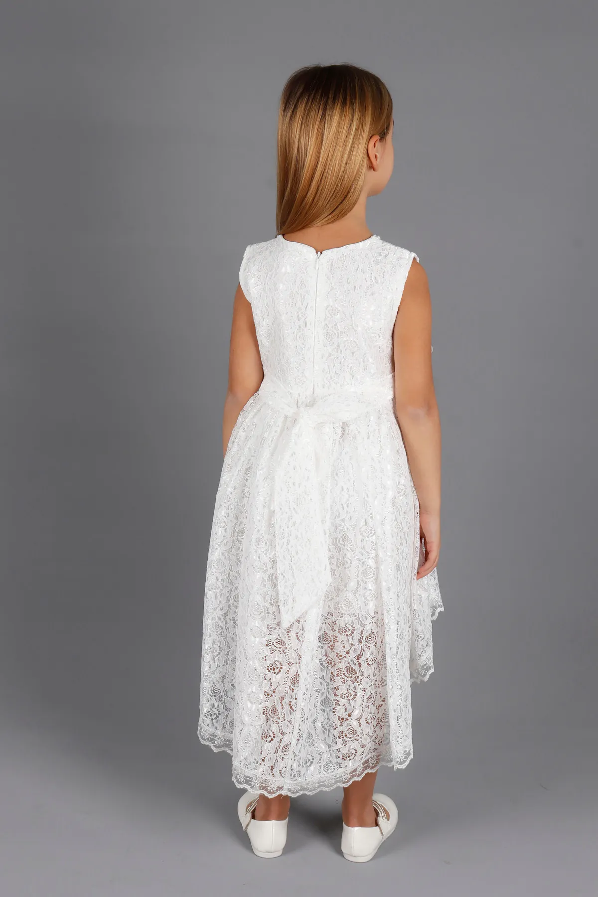 AHENGİM  Mädchen-Abendkleid mit Spitze, Ak2208