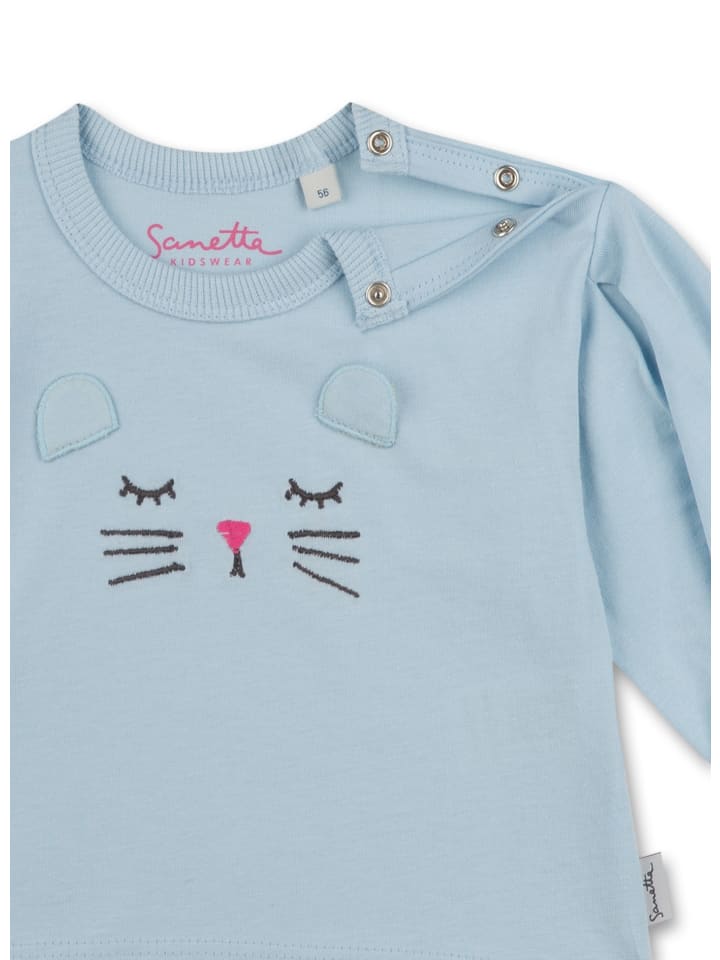 Sanetta Langarmshirt in Hellblau günstig kaufen 56