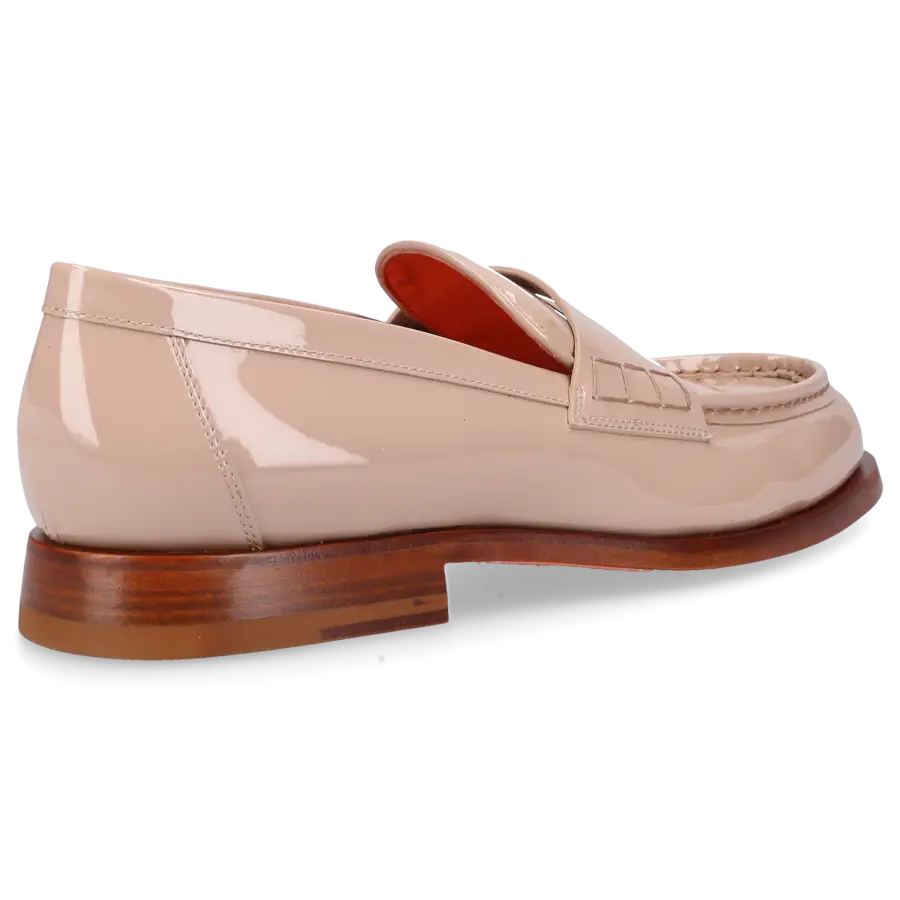 Santoni - Loafer 59462 Lackleder - beige