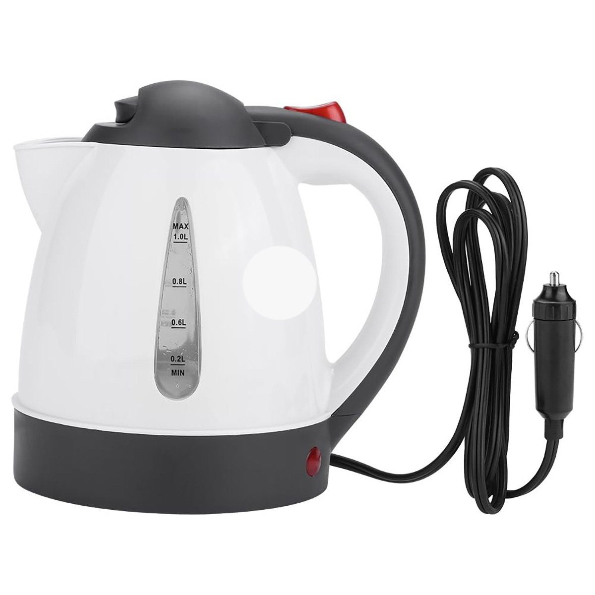 götäzer Wasserkessel Auto-Wasserkocher aus Edelstahl 304 (1000 ml, 12 V/24 V), Automatische Wärmeerhaltung, kann heißes Wasser, Kaffee, Tee machen