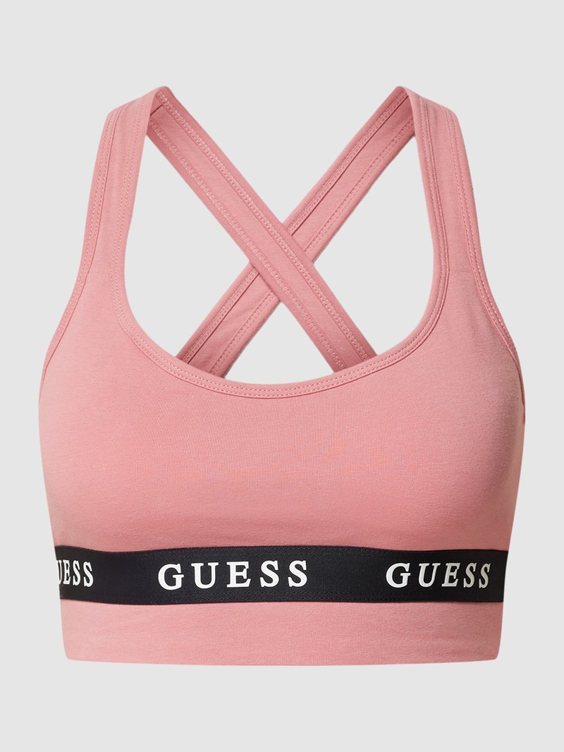 Bustier mit Label-Detail Modell 'ALINE' in mauve