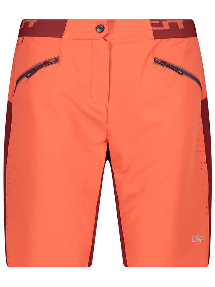 CMP 3in1-Fahrradshorts in Orange/ Bordeaux günstig kaufen