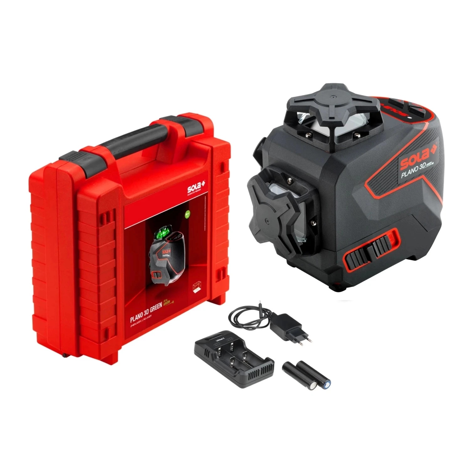 Sola 71017101 PLANO 3D Green Professional 360° Cross-line laser