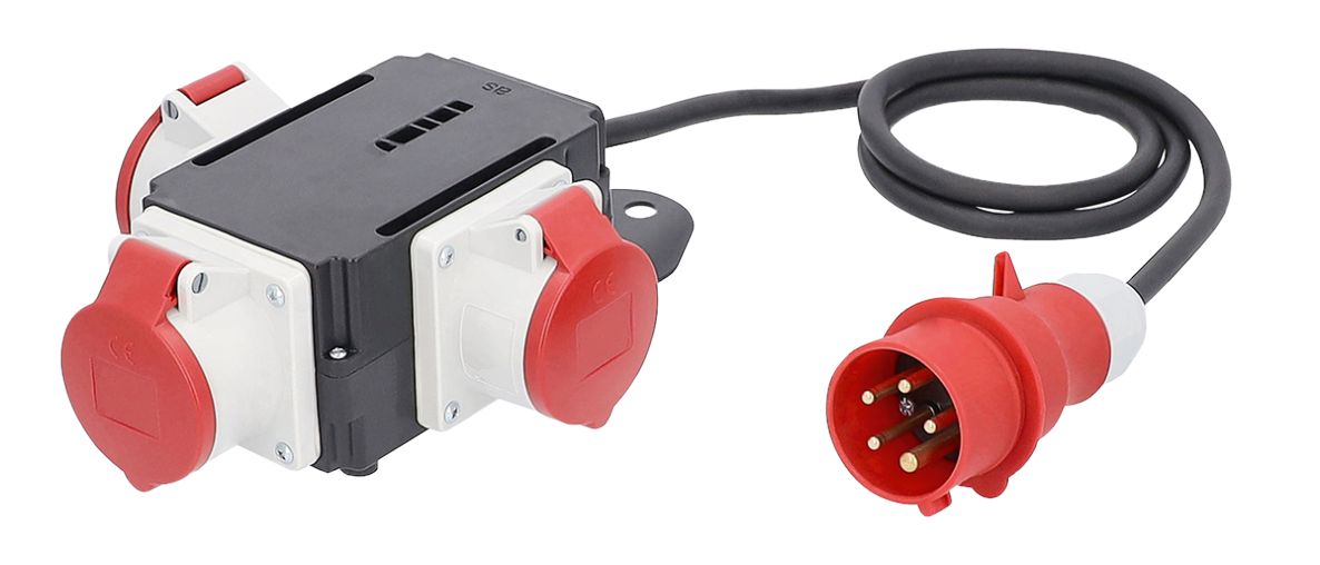 Schwabe 60526 CEE MIXO Adapter 400V/16A IP44 5-pinski NECKAR sa kablom H07RN-F 5G1.5 1.5m