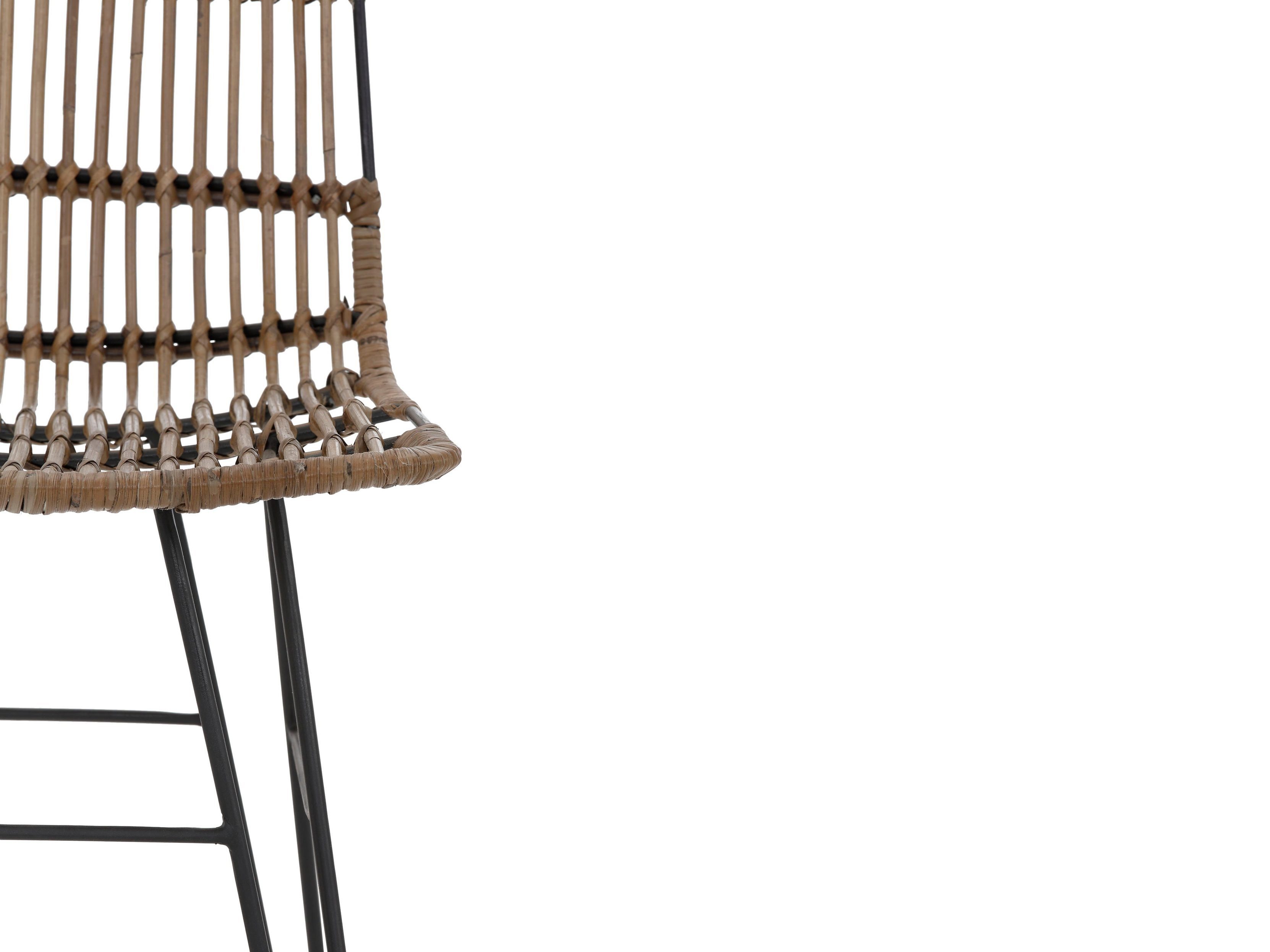 loft24 Rattanstuhl Felicia (2er-Set, 2 St), Esszimmerstühle, SItzhöhe 48 cm