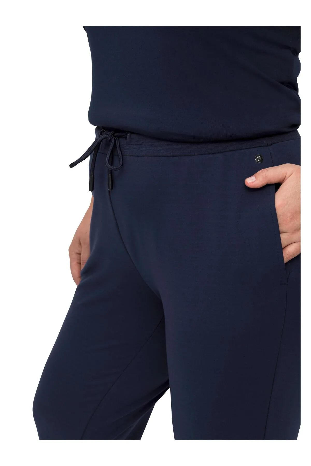 Sheego  Kurze Sporthose - Blau - Mittlerer Bund