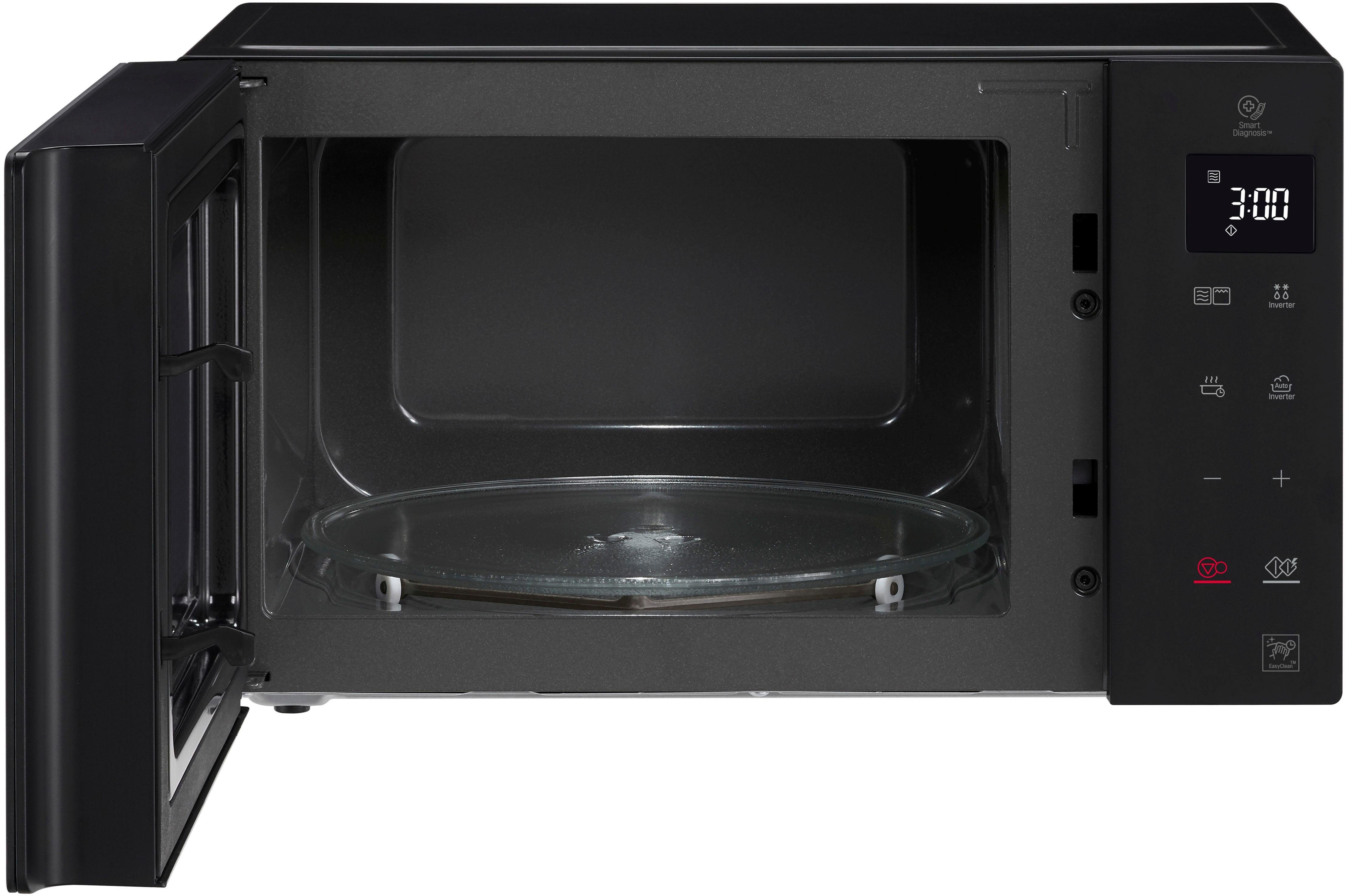LG Mikrowelle MH 6535 GIS, Grill, 25 l, Smart Inverter Technologie, echte Glasfront