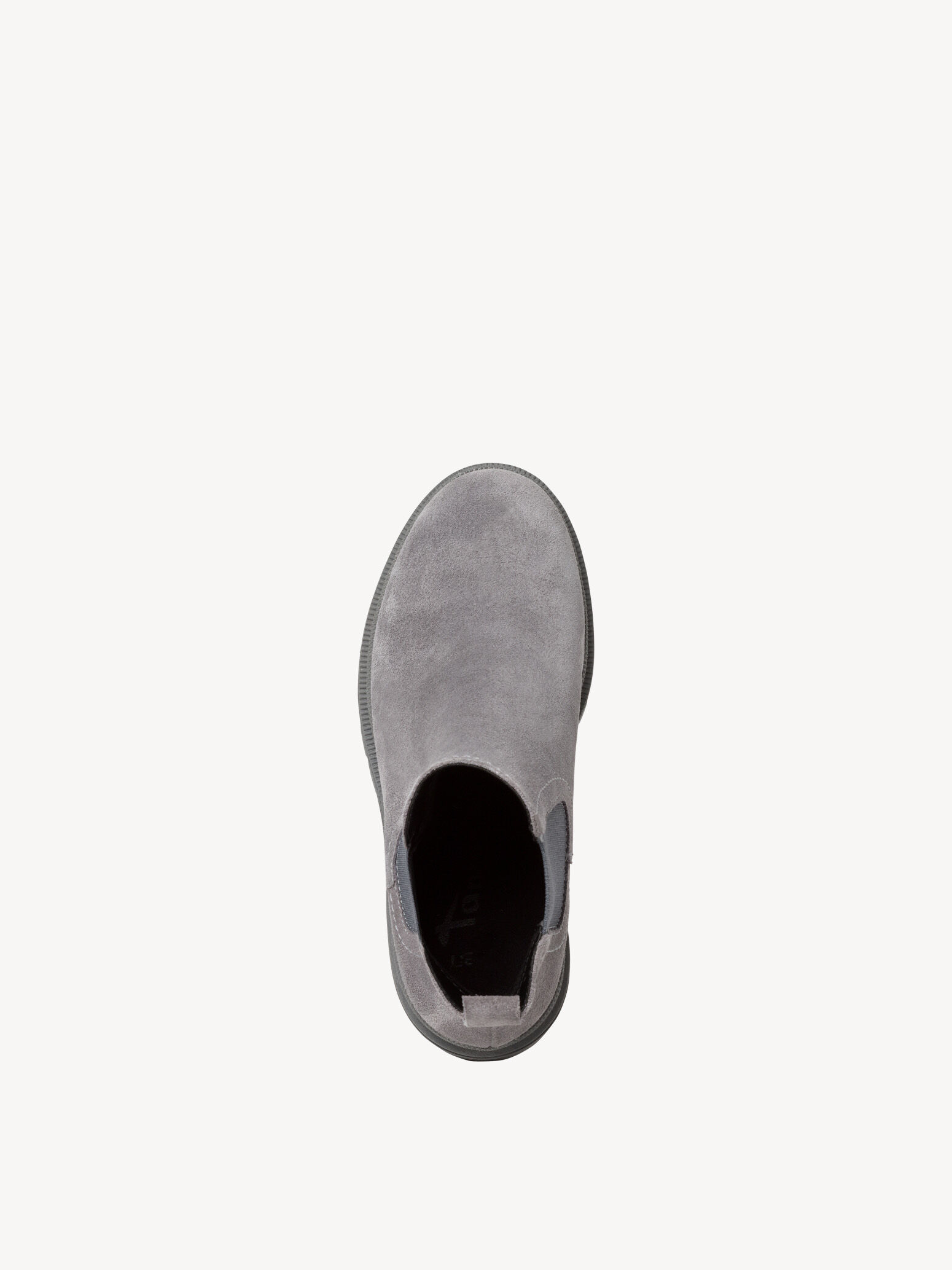 Bottine Chelsea en cuir - gris