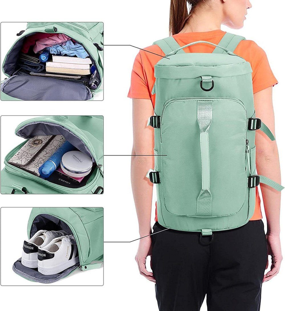 YANN Reiserucksack Handgepäck-Rucksack, wasserdichter Sportrucksack mit großer Kapazität