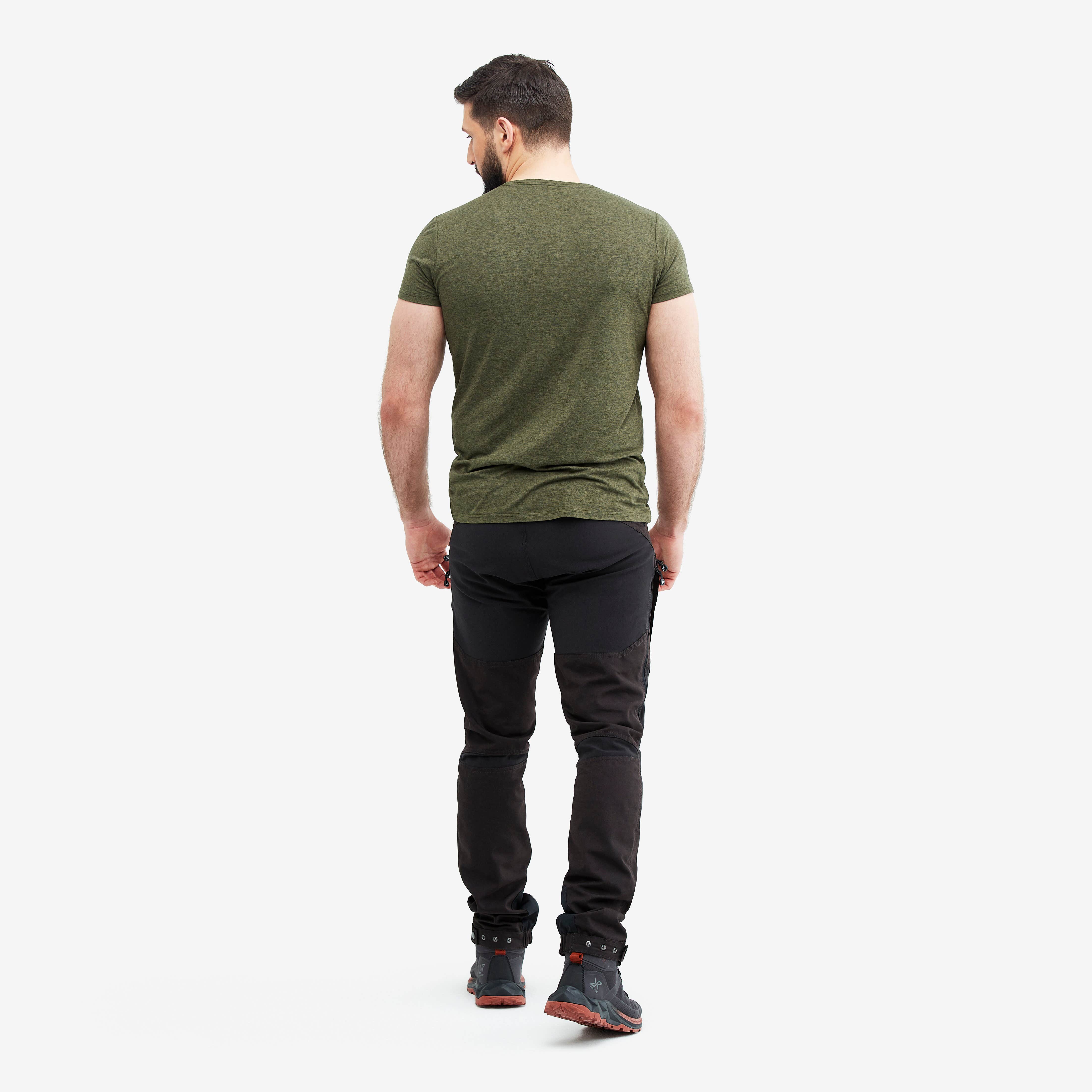 Vagabond Logo Tee Homme Burnt Olive Melange