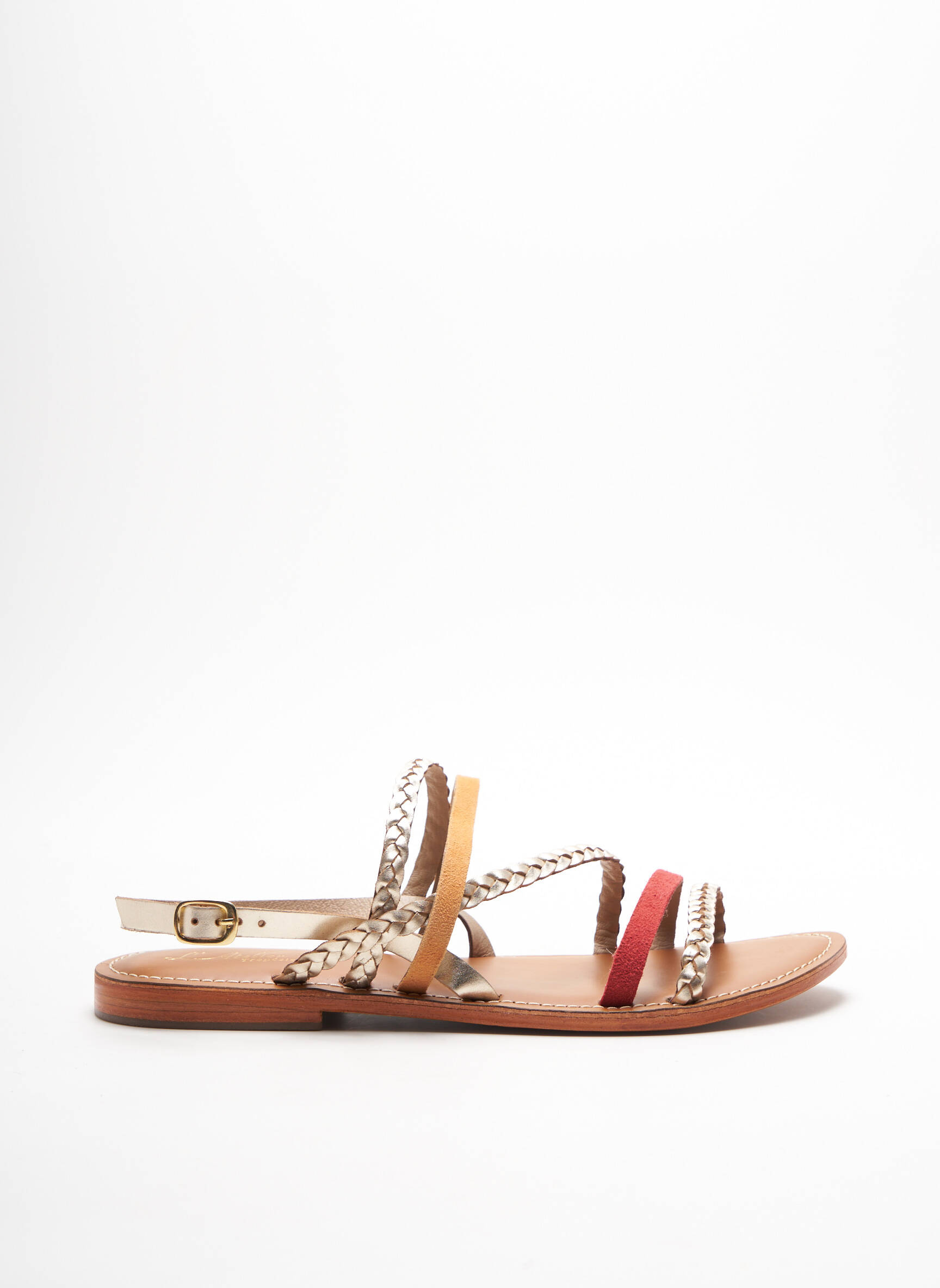 L Atelier Tropezien Sandales Nu Pieds Femme couleur rouge