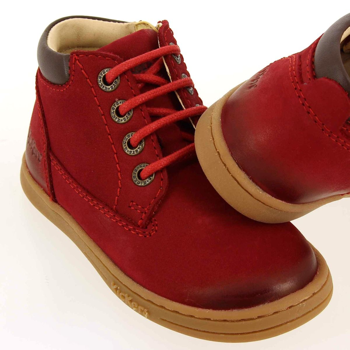 Kickers  TACKLAND  - Rouge Marron