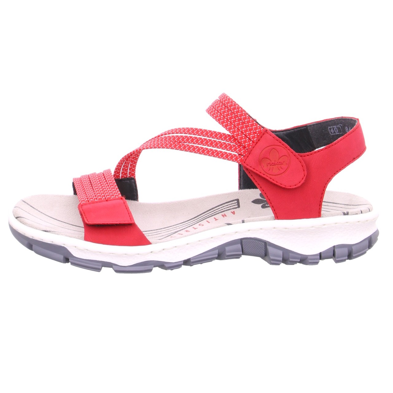 RIEKER Klassische Sandalen rot