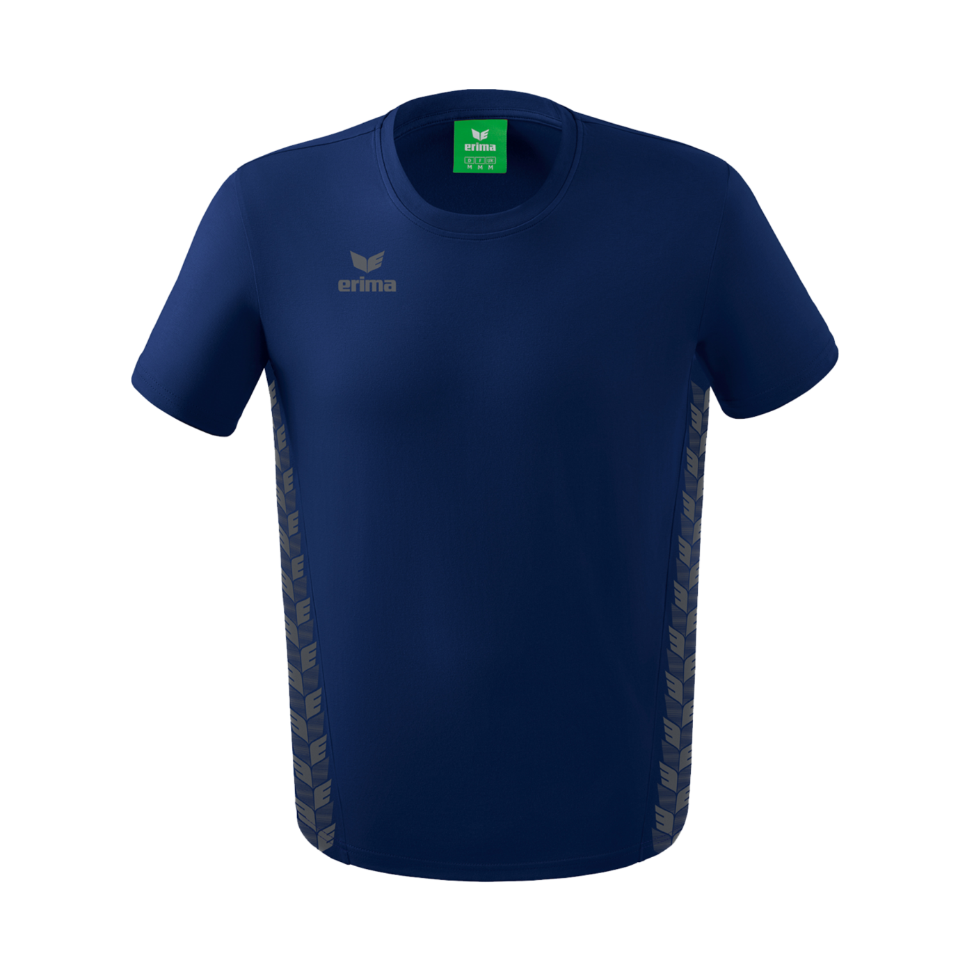Erima Team Essential T-Shirt Dunkelblau Grau