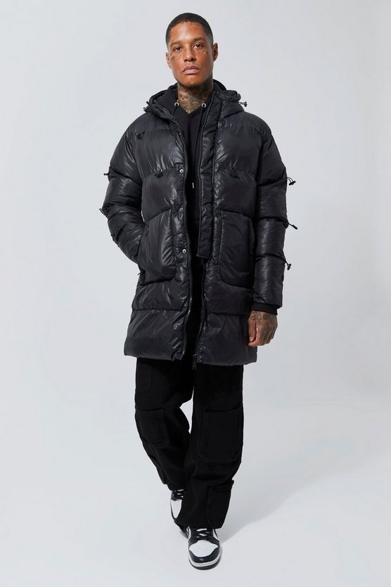 Lange Steppjacke