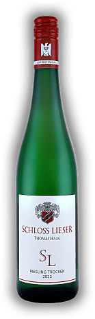 Schloss Lieser, SL Riesling, VDP. Gutswein, trocken, 2022, Mosel  Schloss Lieser, SL Riesling, VDP. Gutswein, trocken, 2022, Mosel   Jahrgang 2022 - 0,75	 Liter - Vol 11,0%