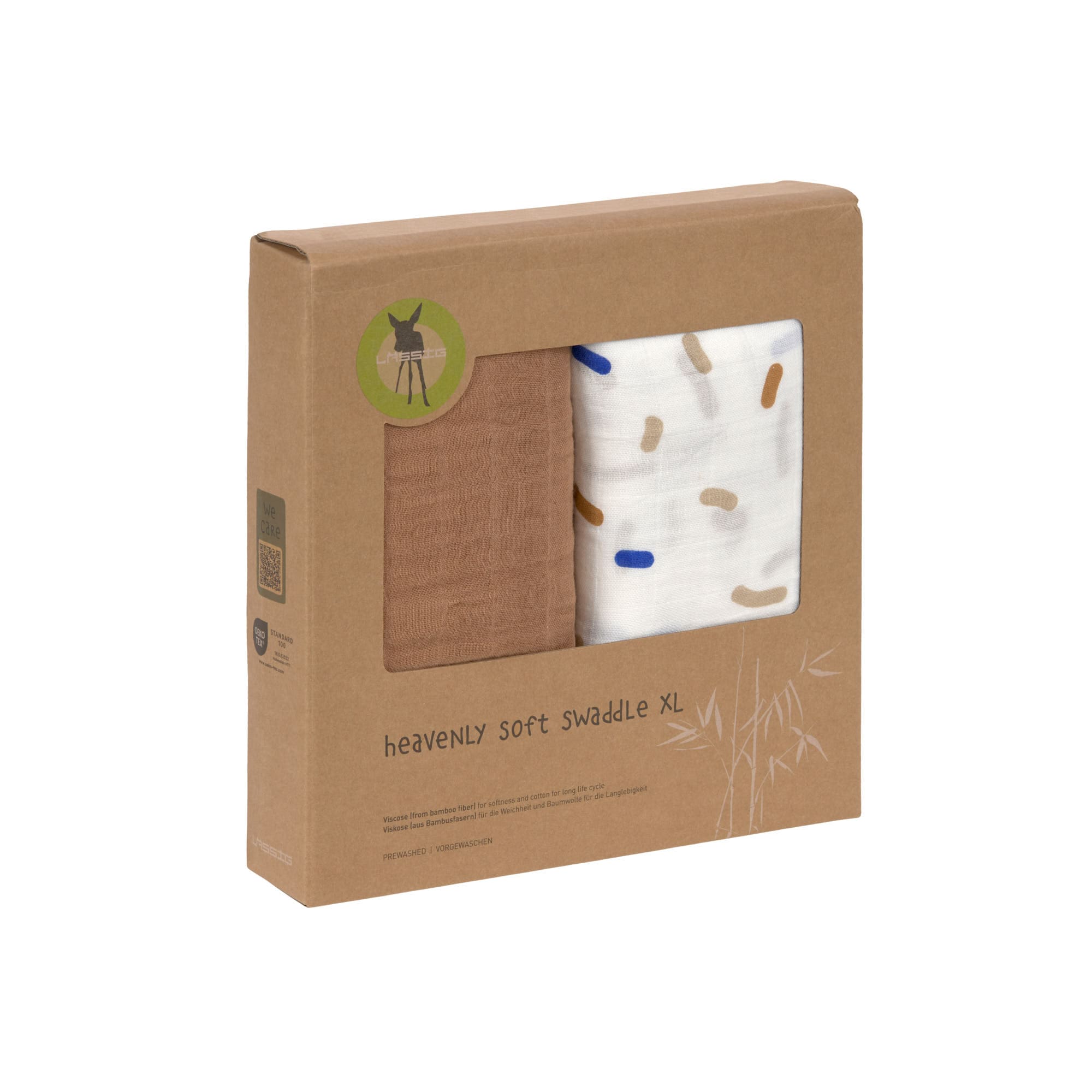 Mulltücher 2er Set 120 x 120 cm - Little Mateys, Royal Blau