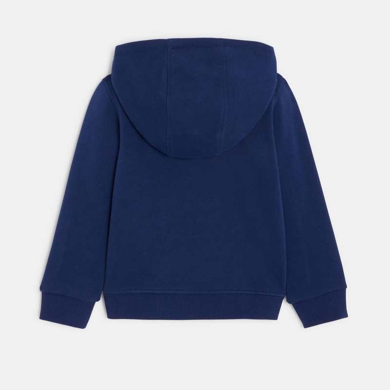 Cardigan bébé garçon bleu en coton recyclé Catimini