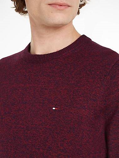 TOMMY HILFIGER Herren Strickpullover Rundhals Baumwolle/Kaschmir Regular Fit