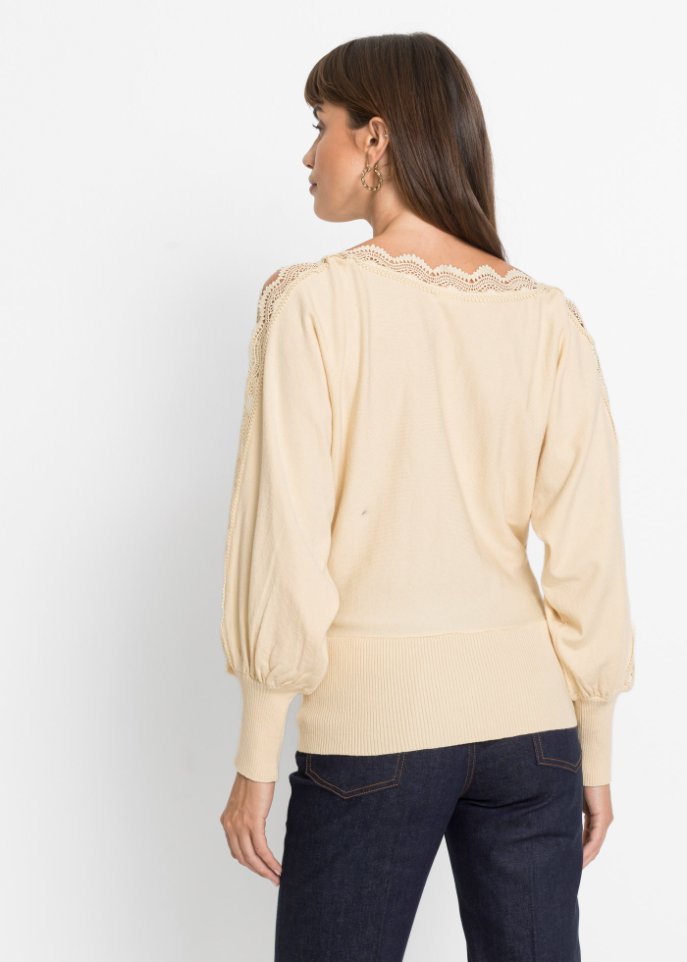 Pullover mit Spitze