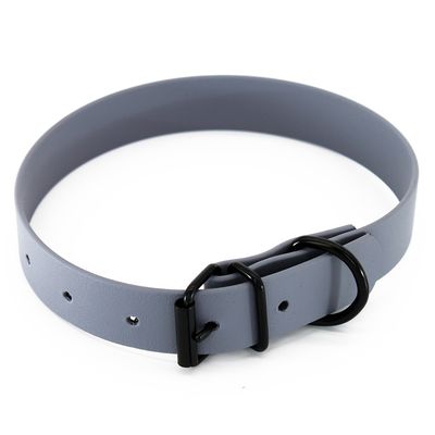 Heim Halsband BioThane, grau