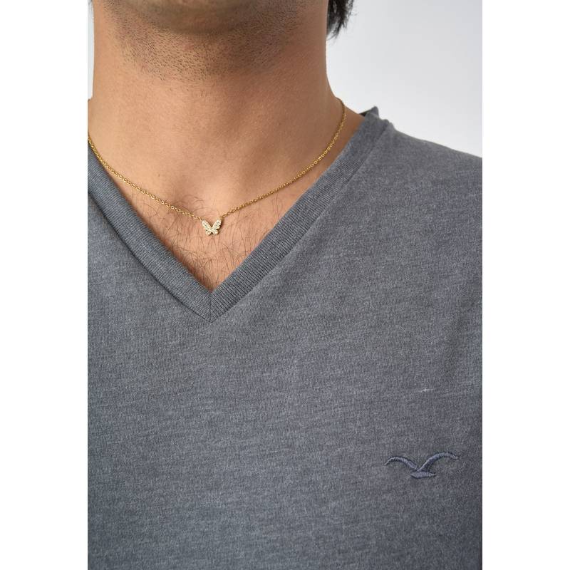 Cleptomanicx Ligull Regular V T-Shirt Herren