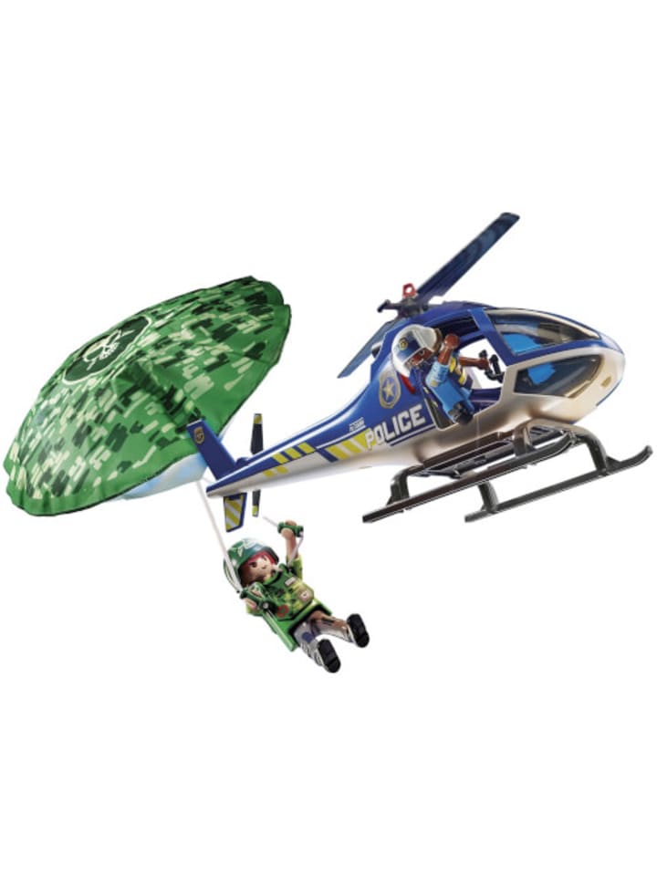 Playmobil Spielfigur Set City Action Polizei-Hubschrauber Fallschirm-Verfolgung, 4-10 J. günstig kaufen onesize