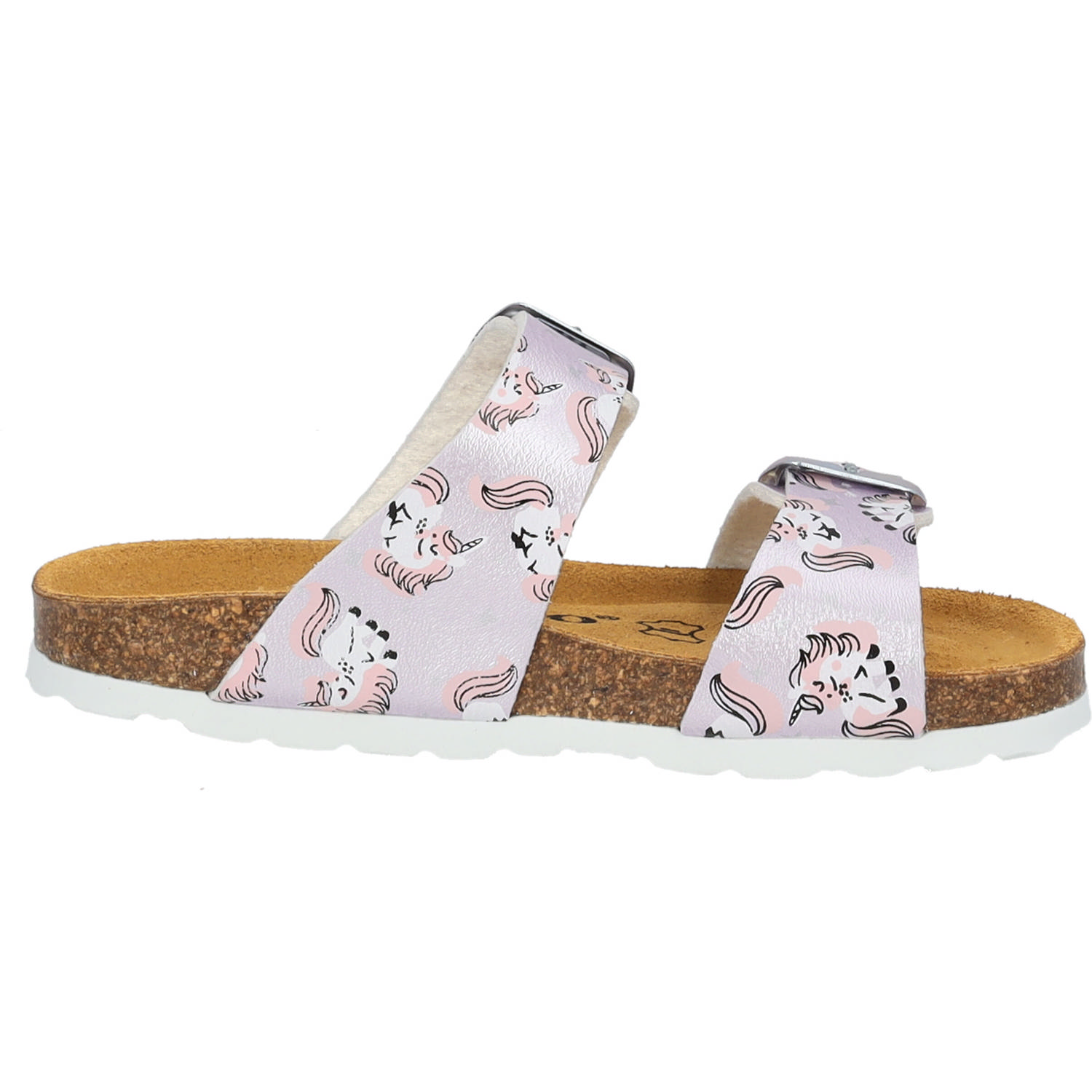 Palado Kids Samos G Print, Pantoletten, Kinder, Hellrosa Metallic Unicorn