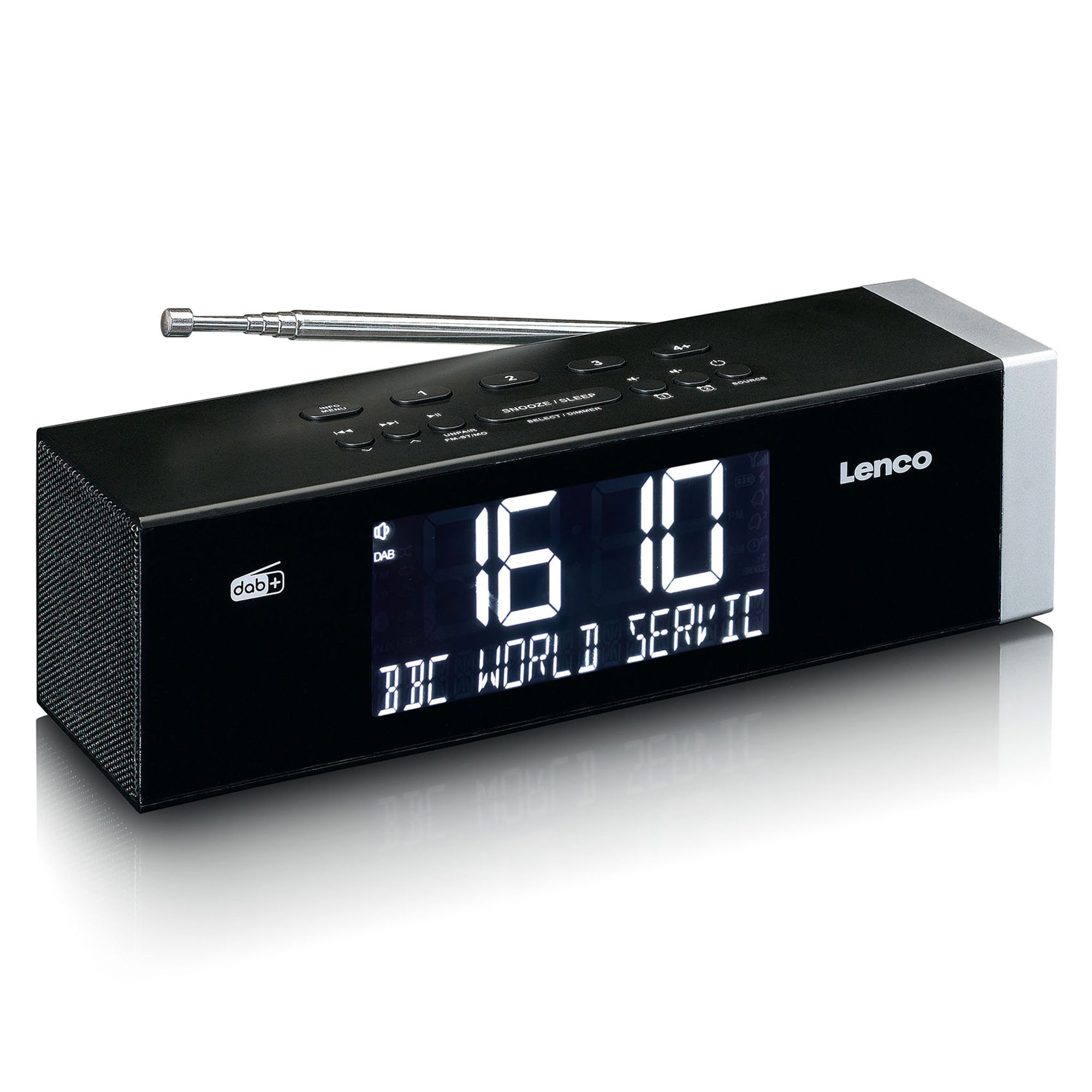 Lenco CR-640BK Stereo FM Radiowecker