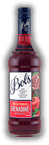 Bols Grenadine Sirup Bols Grenadine Sirup Alkoholfreie Mix-Zutat aus Granatäpfeln. 0,75	 Liter