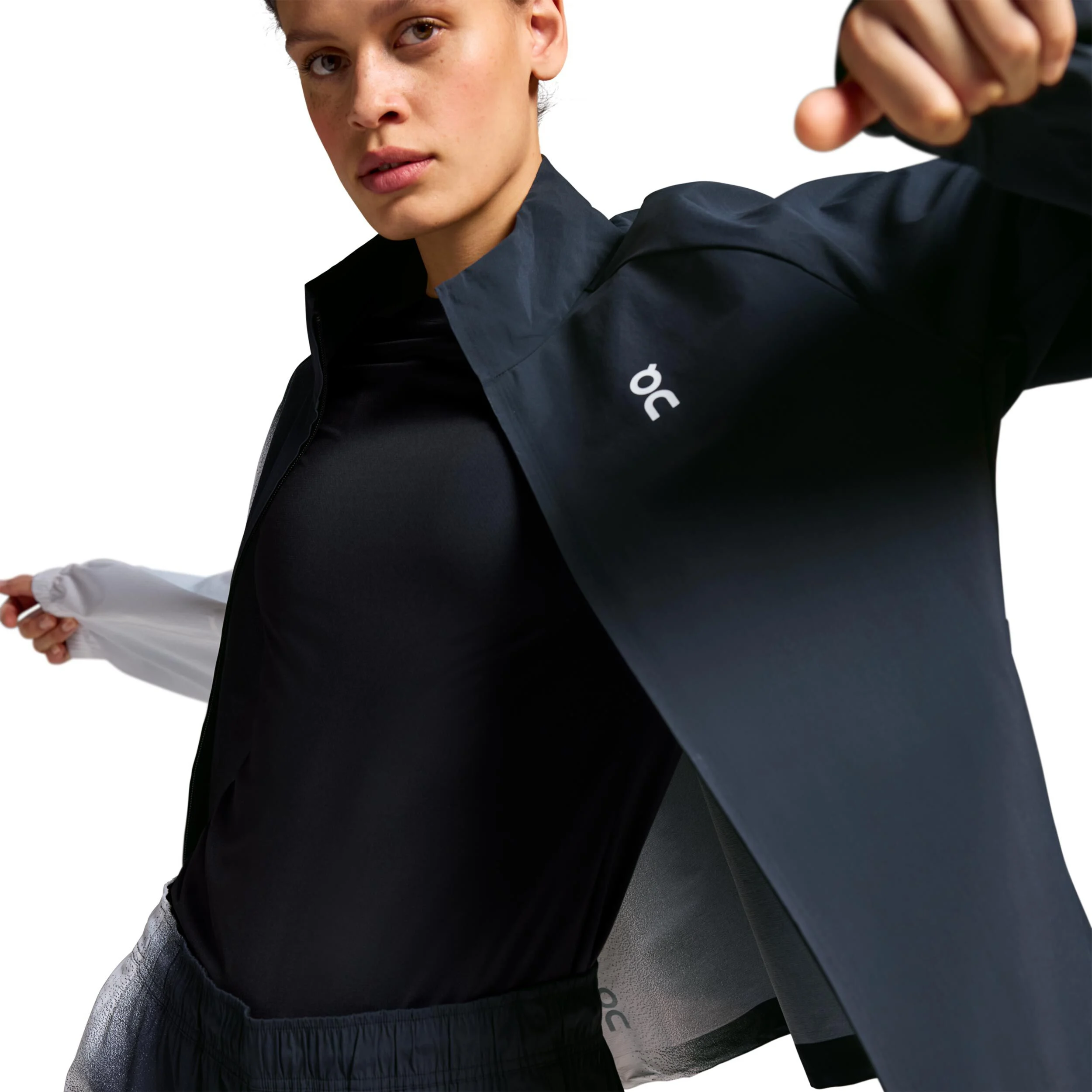 Court Trainingsjacke Damen - Schwarz, Weiß