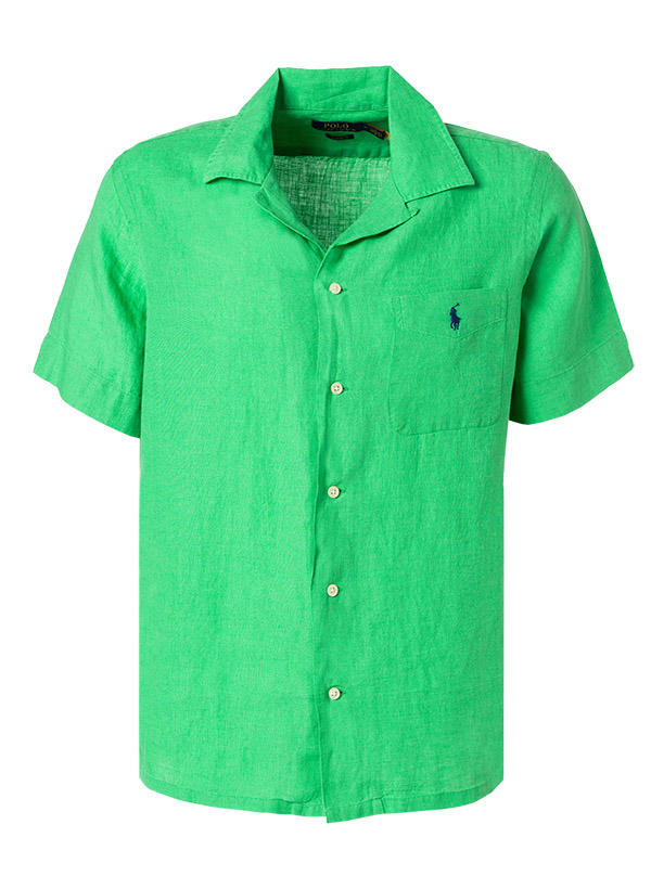 Polo Ralph Lauren, Kurzarmhemd, Classic Fit, Reines Leinen, grün