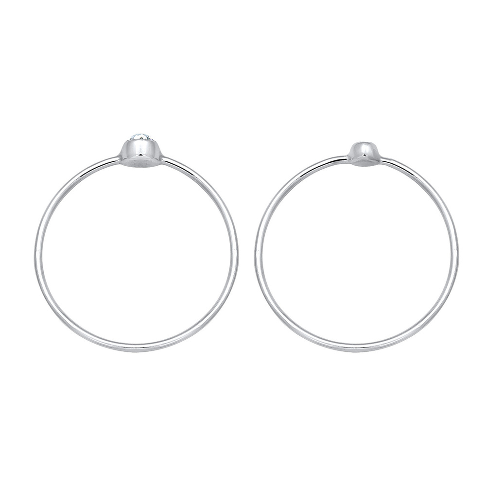 Elli Elli Bague Ensemble pour Femmes Élégant Basique avec Cristaux en Argent Sterling  Bague