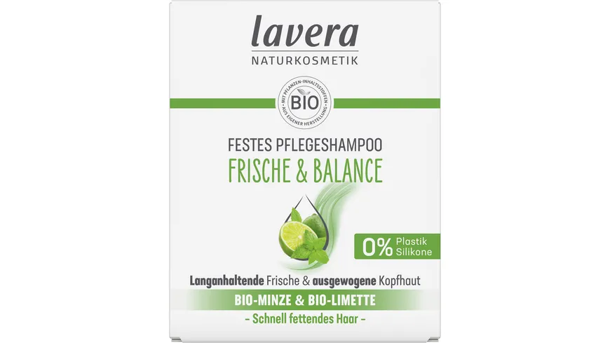 lavera Frische & Balance Festes Pflegeshampoo 50 g