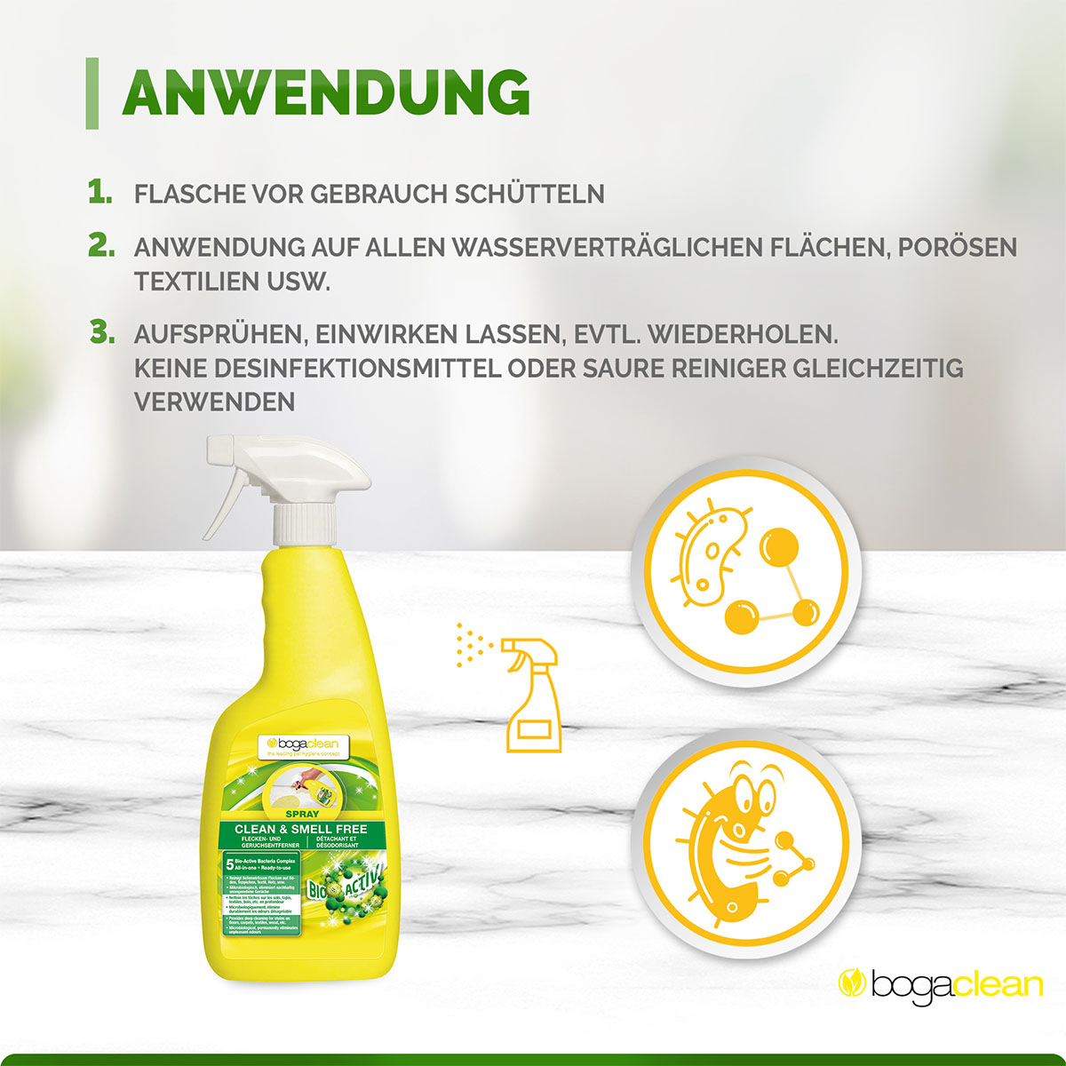 bogaclean Clean & Smell Free Spray 750 ml kaufen