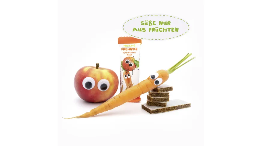 Freche Freunde Bio Getreideriegel Apfel & Karotte 4er-Pack 92 g