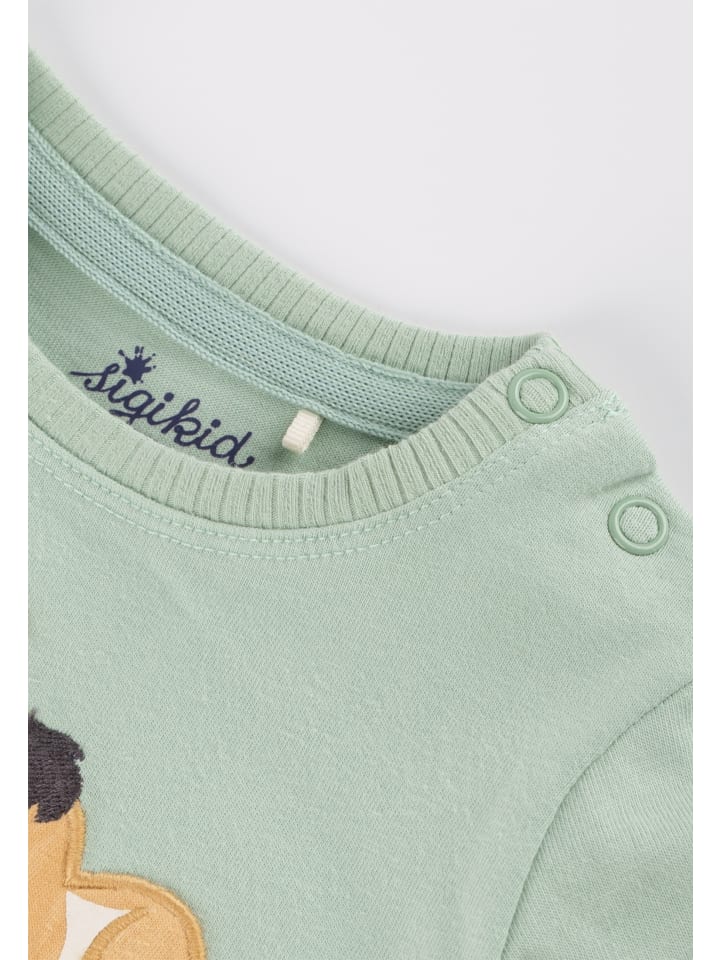 Sigikid T-Shirt Funny Dog in Grün günstig kaufen