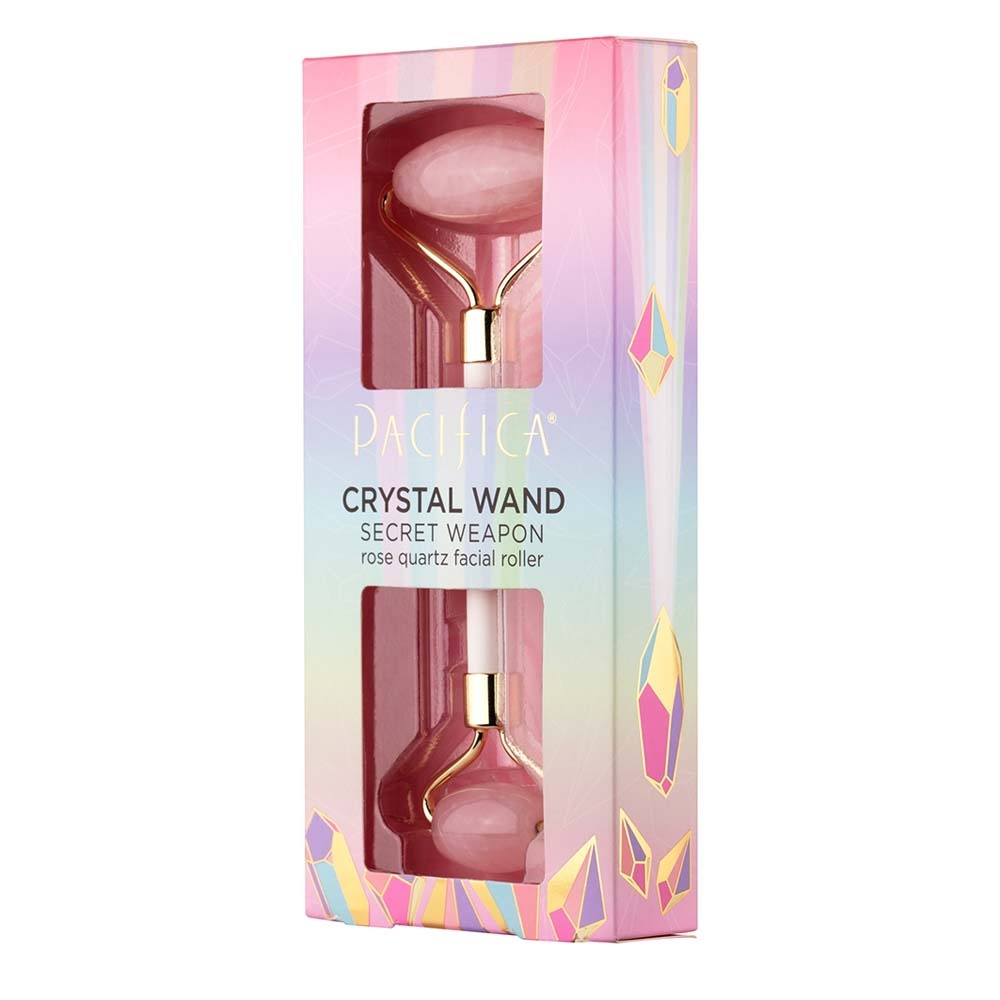 pacifica beauty Rouleau visage en quartz rose Crystal Wand Secret Weapon Soin Visage