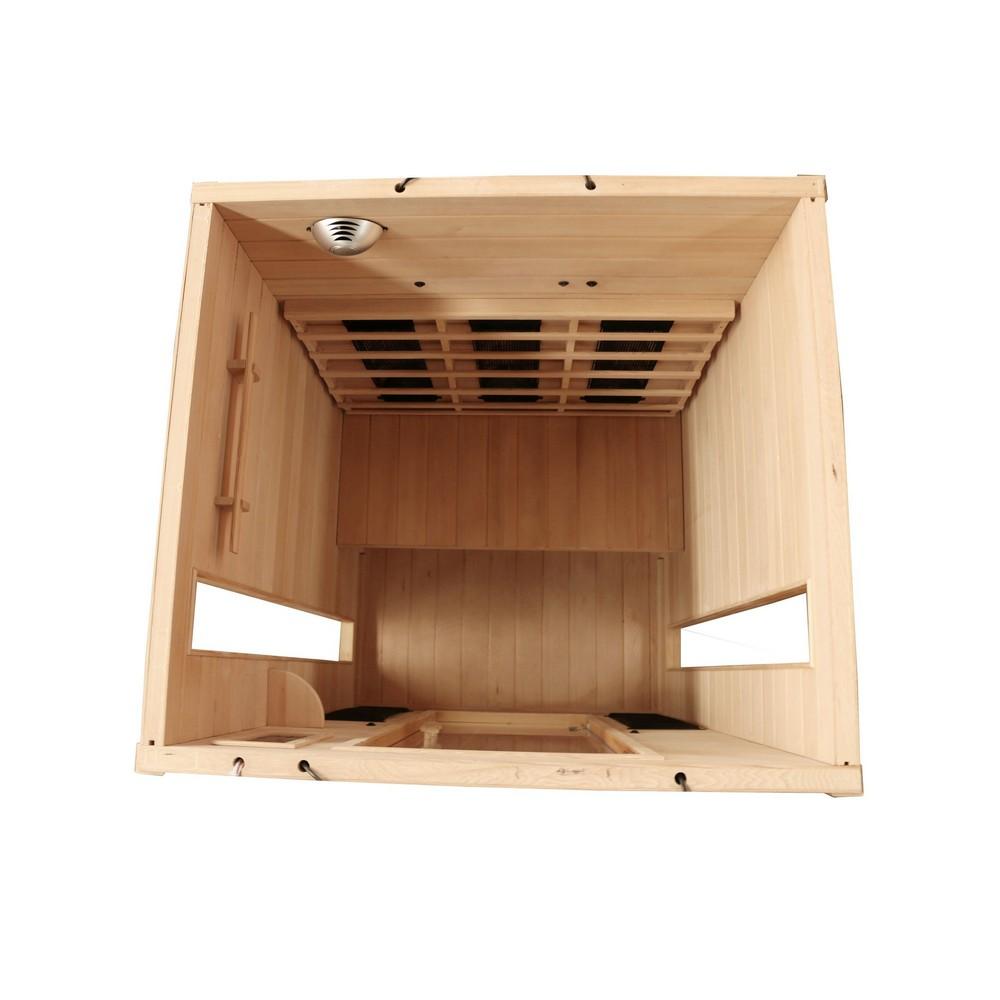 Dewello Infrarotkabine Infrarotsauna HYDER 115cm x 105cm x 190cm Vollspektrum