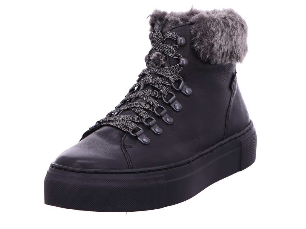 MEPHISTO Schnür-Stiefeletten schwarz BLACK