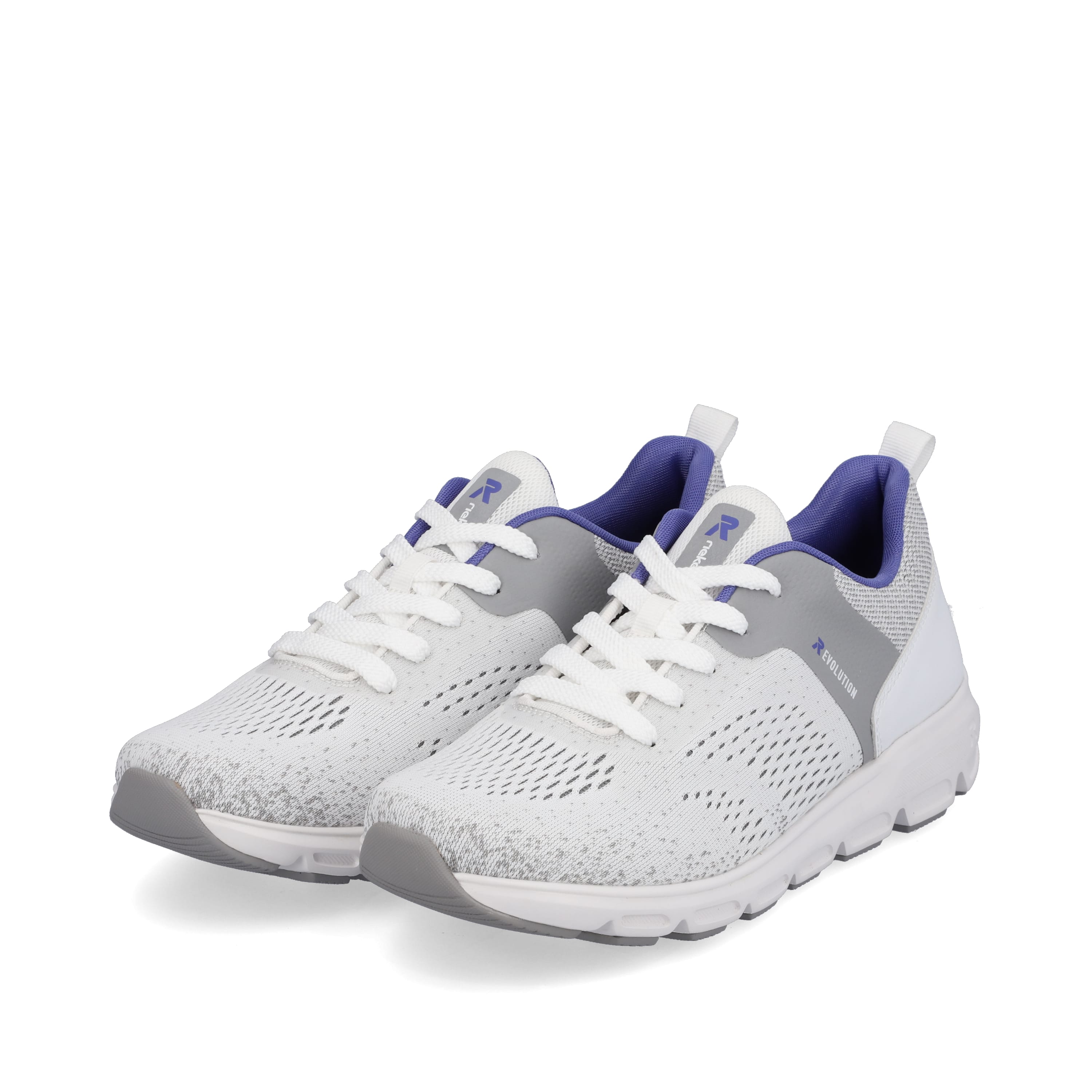 Rieker Damen Sneaker Low frost white